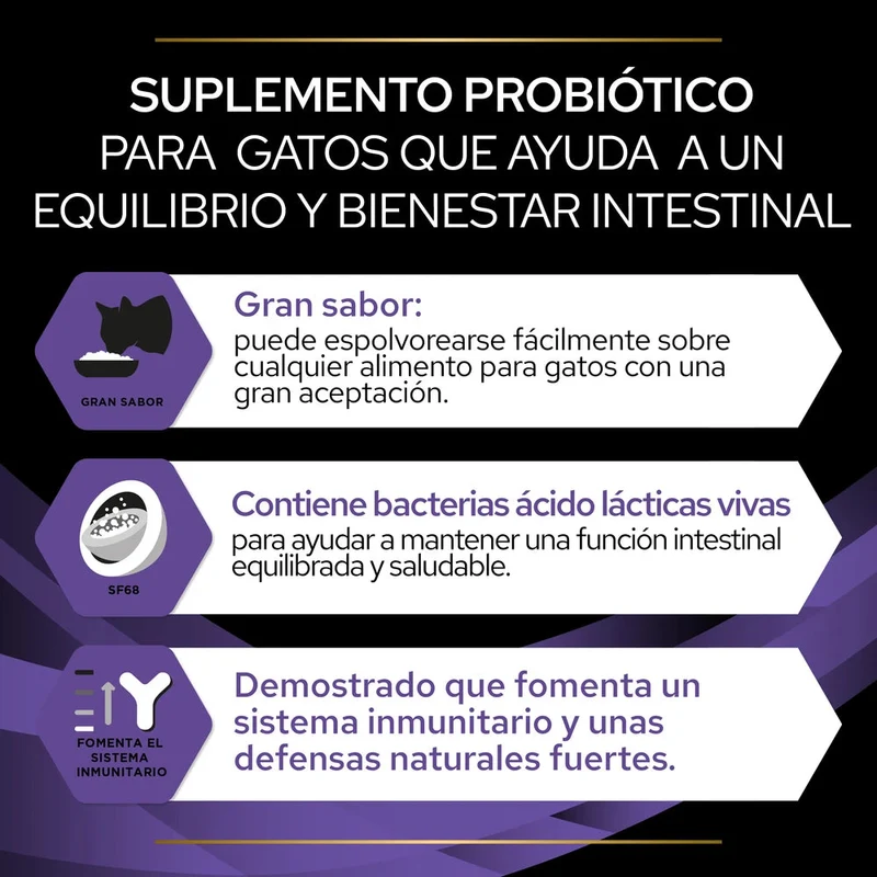 Fortiflora Pro Plan 30 sobres de 1 g Suplemento Probiótico en Polvo para Gatos