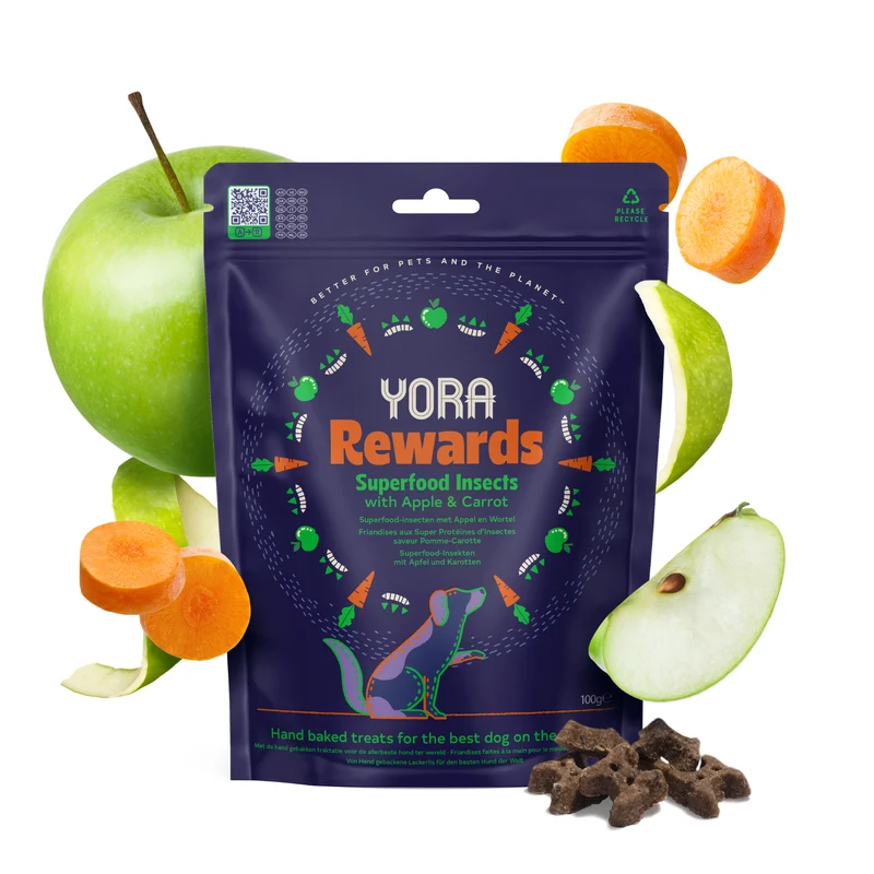 Yora Pet Foods Rewards Training Dog Treats With Apple & Carrot 100G