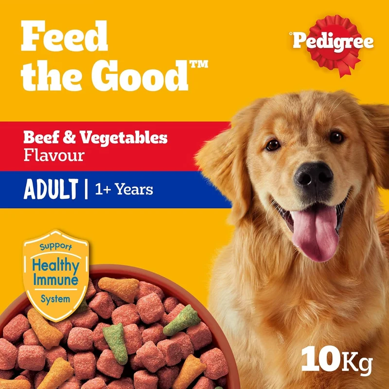 Pedigree Beef & Vegetables Adult Dry Dog Food