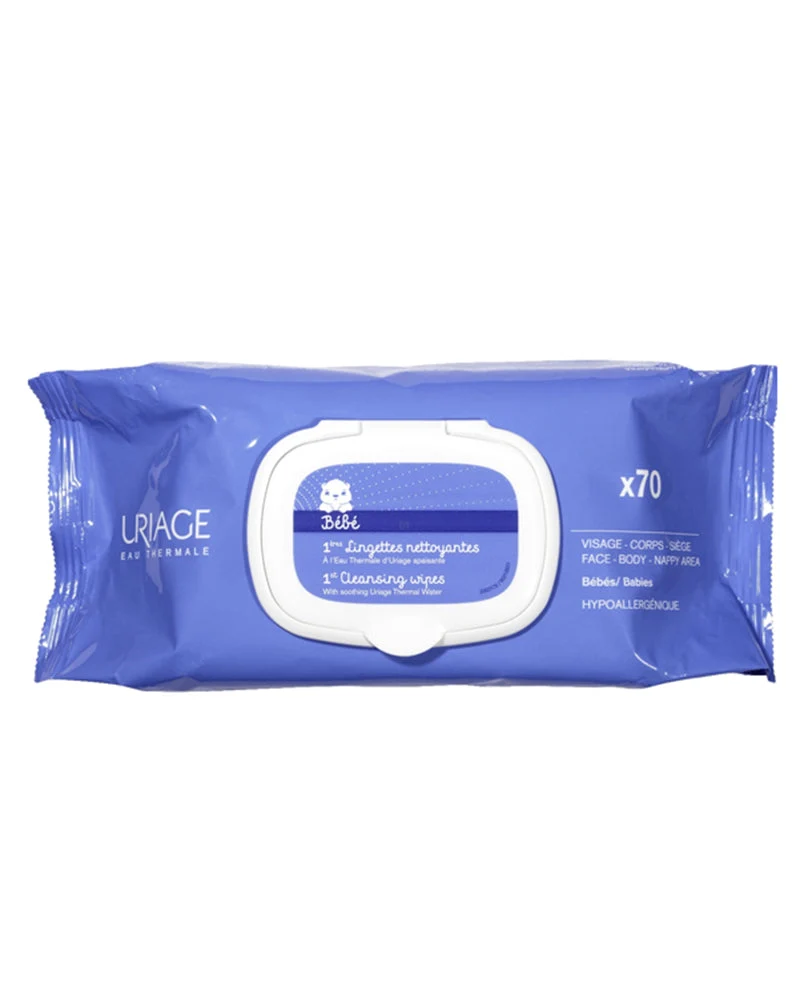 Uriage Bébé 1ères Lingettes Nettoyantes - 70 Unités