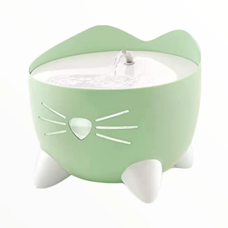 Catit Fuente PIXI Verde para Gatos — Agua Fresca y Purificada Continua