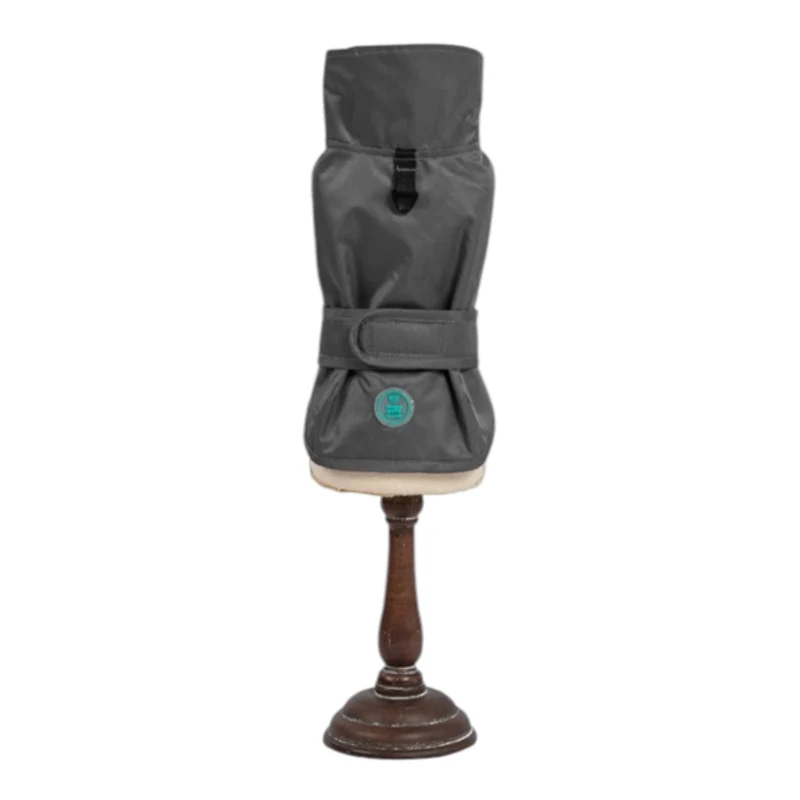 Abrigo impermeable acolchado Paw Shield gris para perro