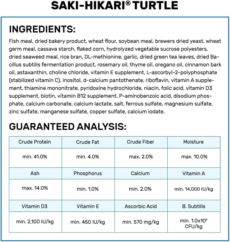 Hikari Saki-Hikari Turtle Food 45G