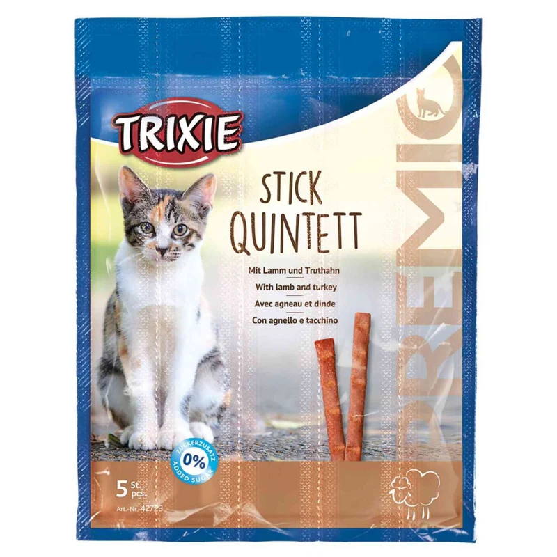 Trixie Premio Stick Quintett Lamb & Turkey Cat Treats 5X5G