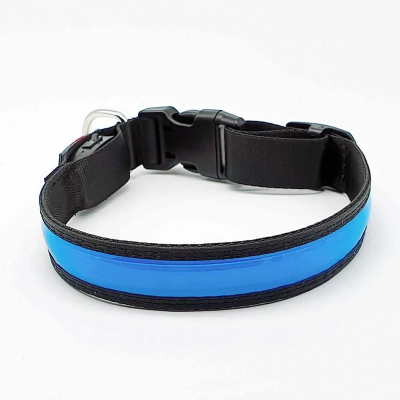 Correa para perros LED, estable de nailon con conexión USB