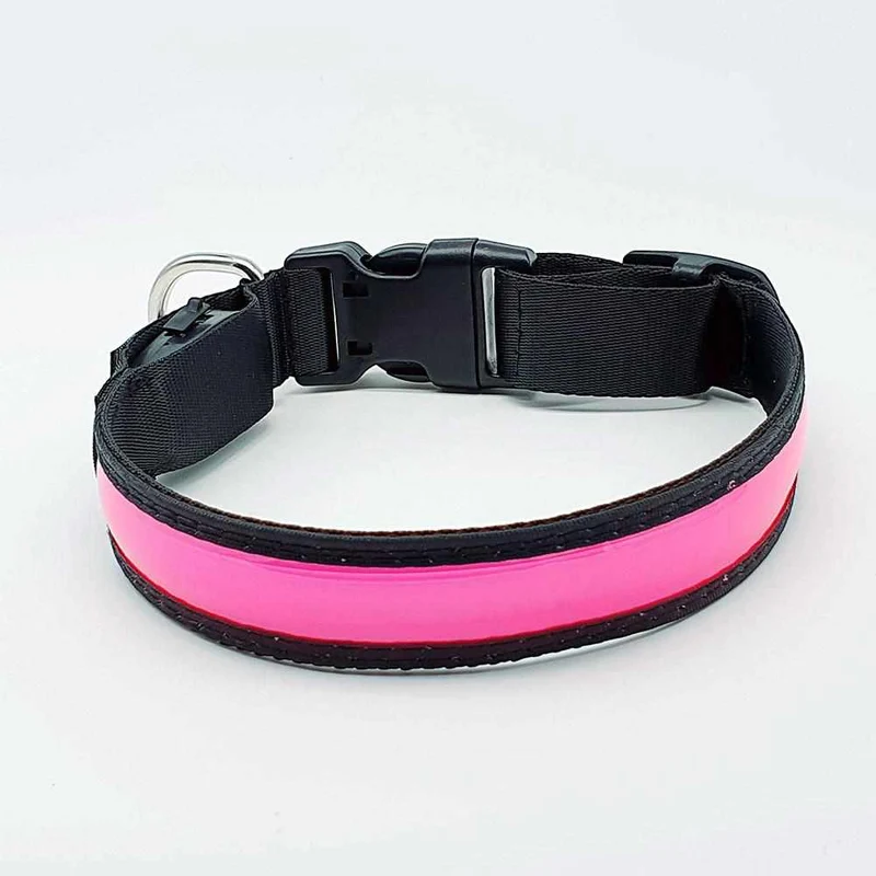 Correa para perros LED, estable de nailon con conexión USB