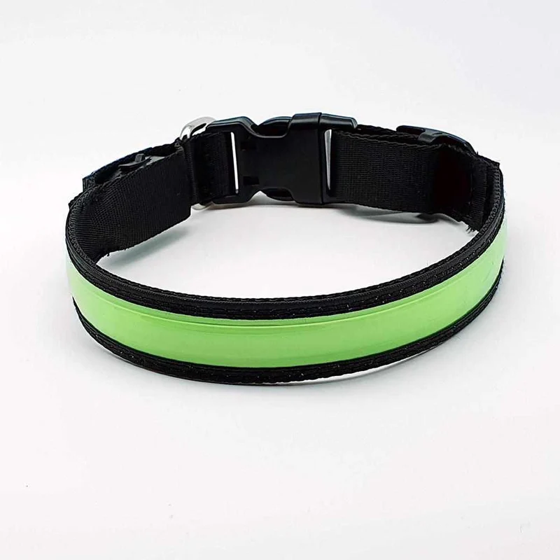 Correa para perros LED, estable de nailon con conexión USB