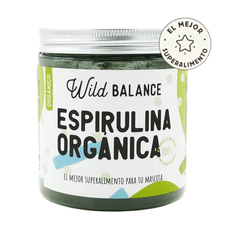 Wild Balance Espirulina Orgánica para Perros y Gatos — Suplemento Antiinflamatorio y Energético