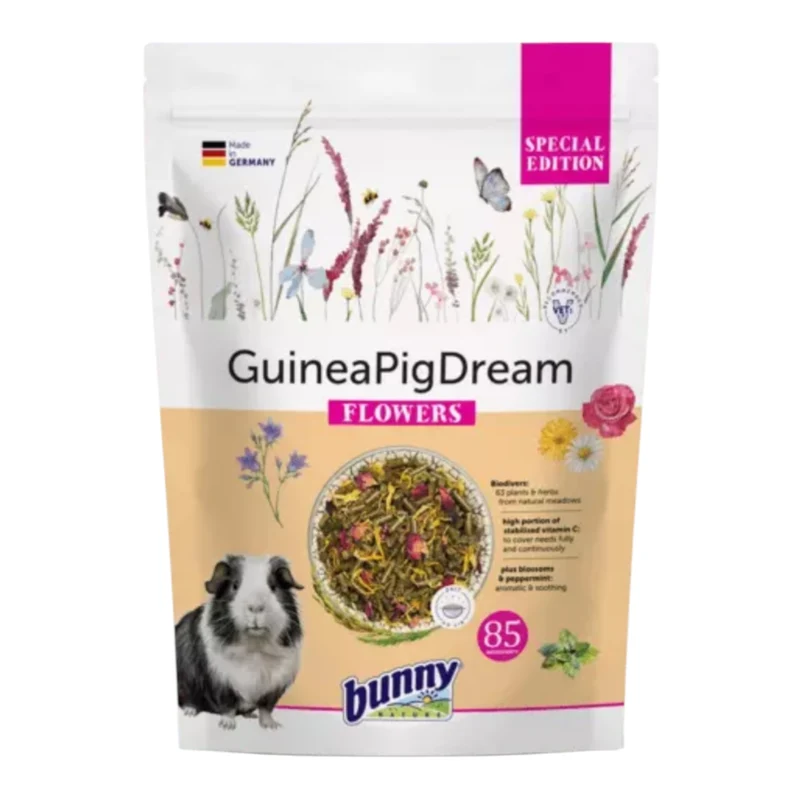 Bunny Edición Flowers Cobaya — Mezcla de 63 Plantas y Hierbas para Cobayas