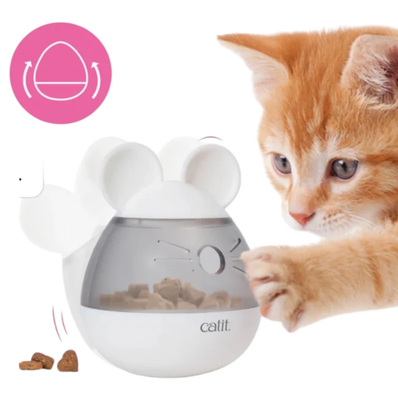 Catit PIXI Dispensador de Snacks para Gatos — Juguete Interactivo