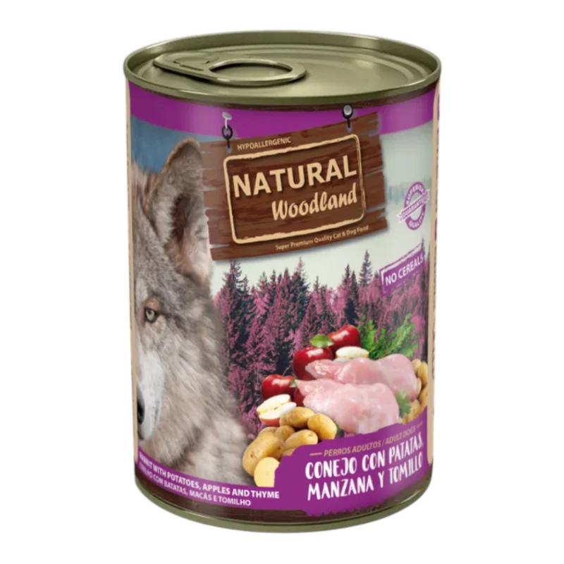 Natural Woodland Conejo patata y manzana