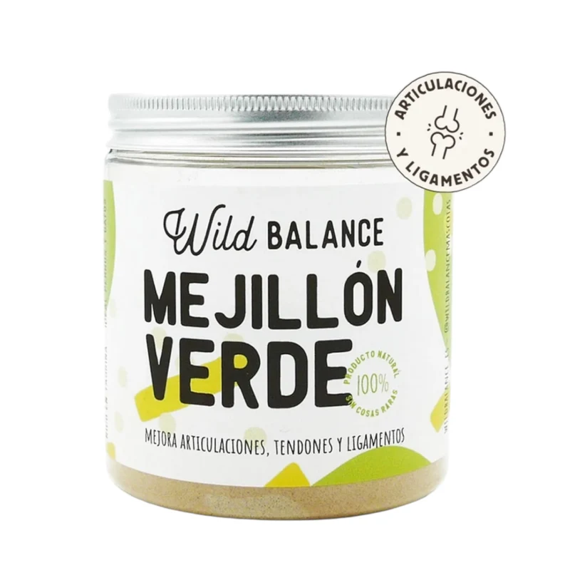Wild Balance Mejillón de Labios Verdes Liofilizado para Perros y Gatos — Condroprotector Natural Articulaciones 100g