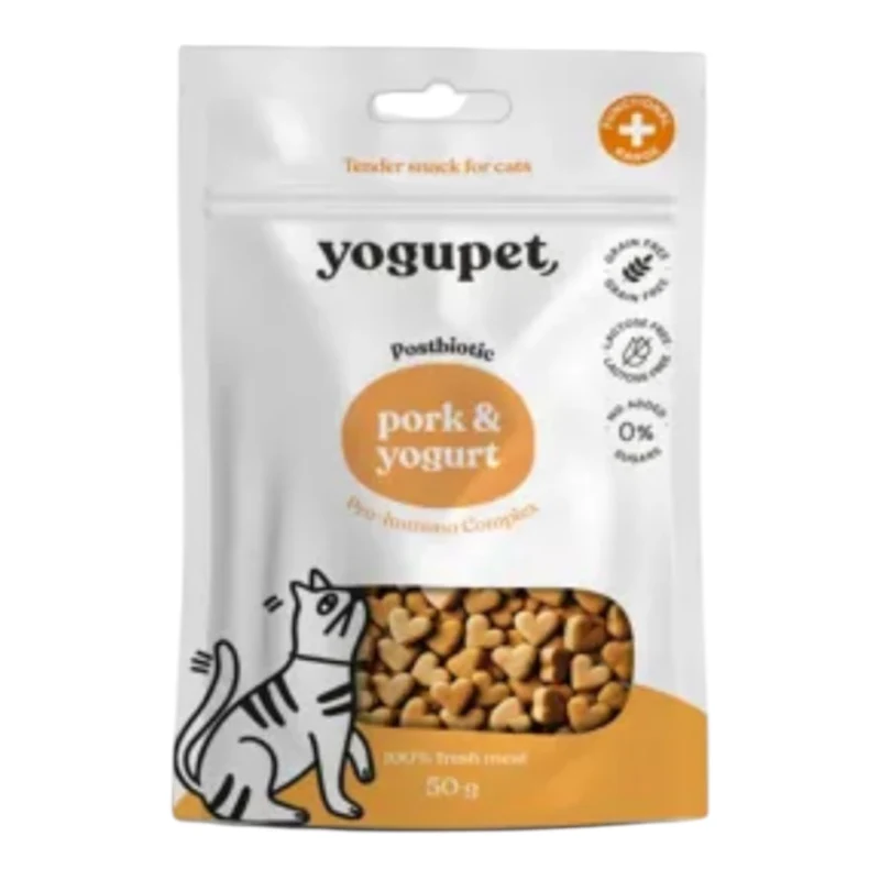 Yogupet Snacks Cerdo y Yogur para Gatos — Premio Natural