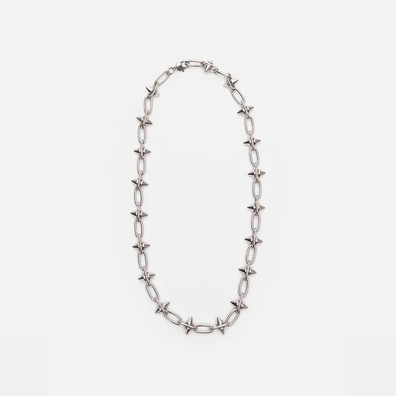 Collar spike plata