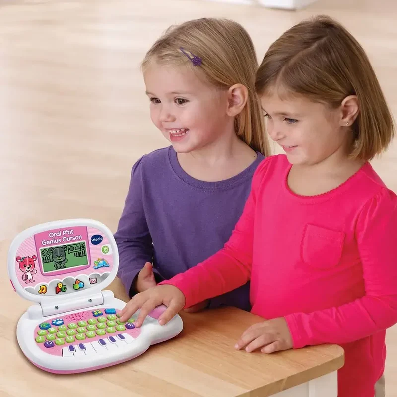 Vtech Ordinateur P’tit Genius Ourson Rose – 2A+