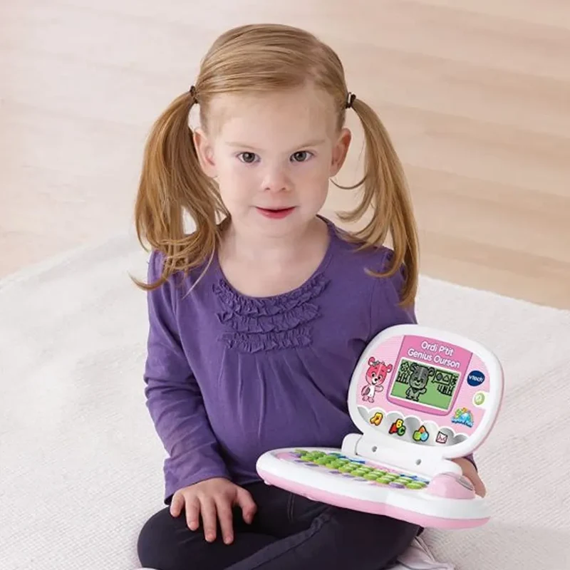 Vtech Ordinateur P’tit Genius Ourson Rose – 2A+