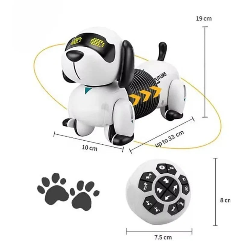 Chien Robot Télécommandé Programmable – 3A+