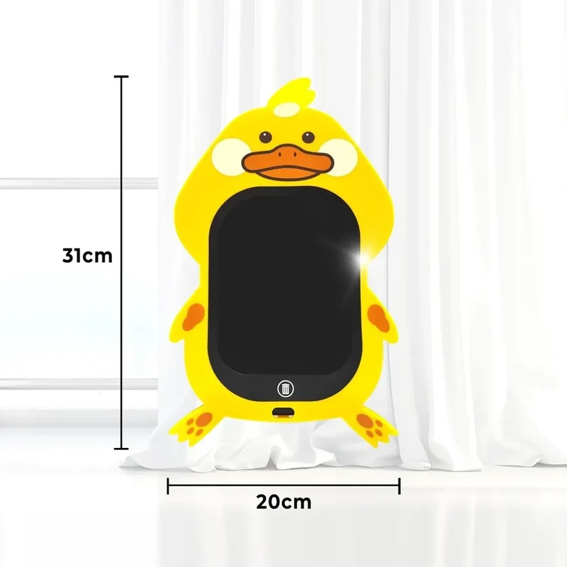 Tablette d’Écriture LCD Colorée avec Stylet – Motif Canard
