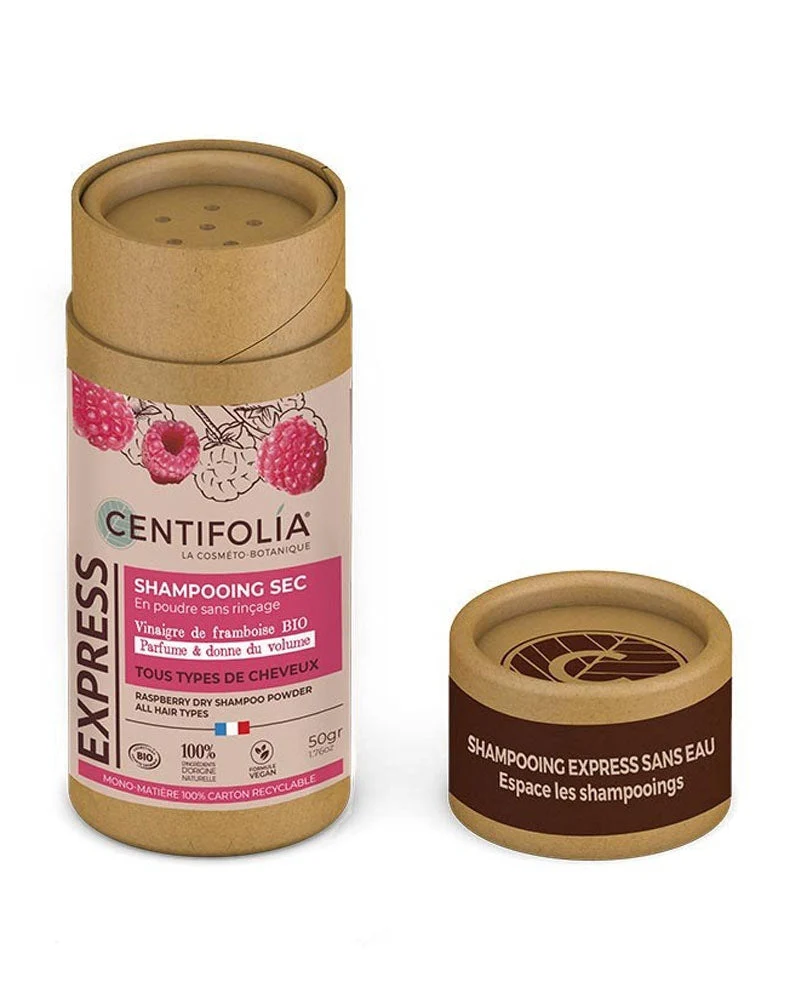 Shampoing Sec En Poudre Sans Rinçage 50g Centifolia - Framboise