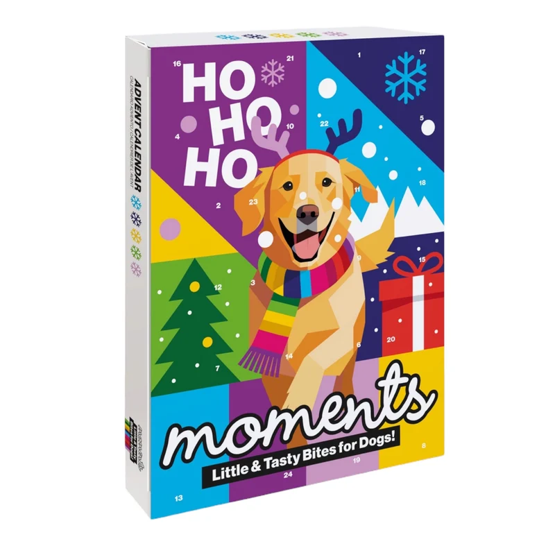 Calendario de Adviento para perros Moments — 24 snacks naturales sin cereales
