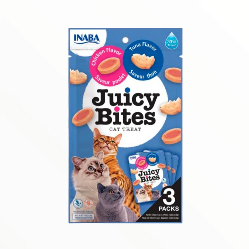 Juicy Bites Pollo y Atún para Gatos