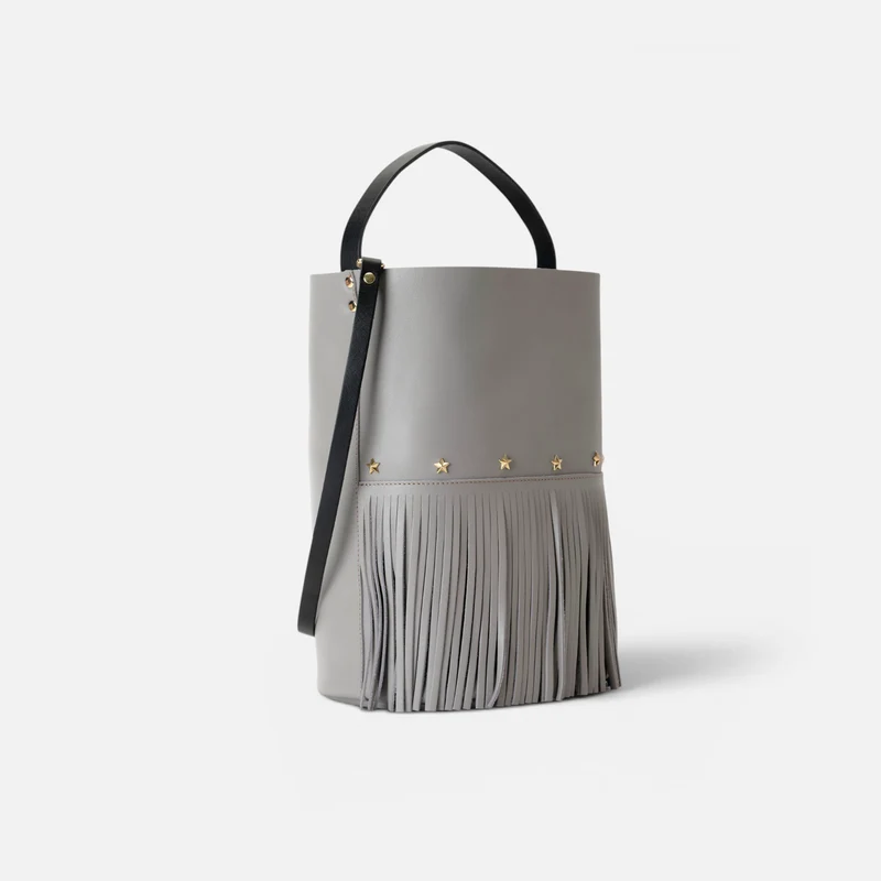Bucket Fringes Grey