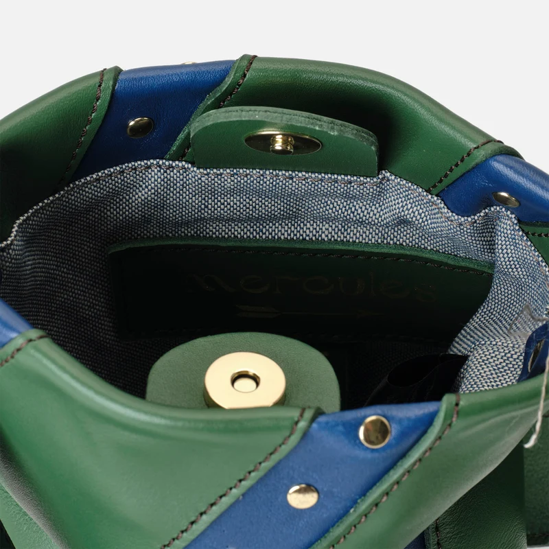 Candy Twist Green & Navy