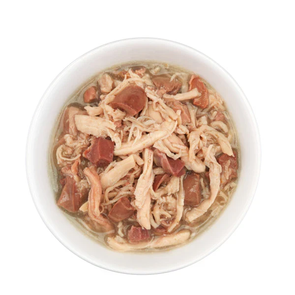 Schesir After Dark Wholefood In Broth Chicken With Duck Wet Cat Food 80G