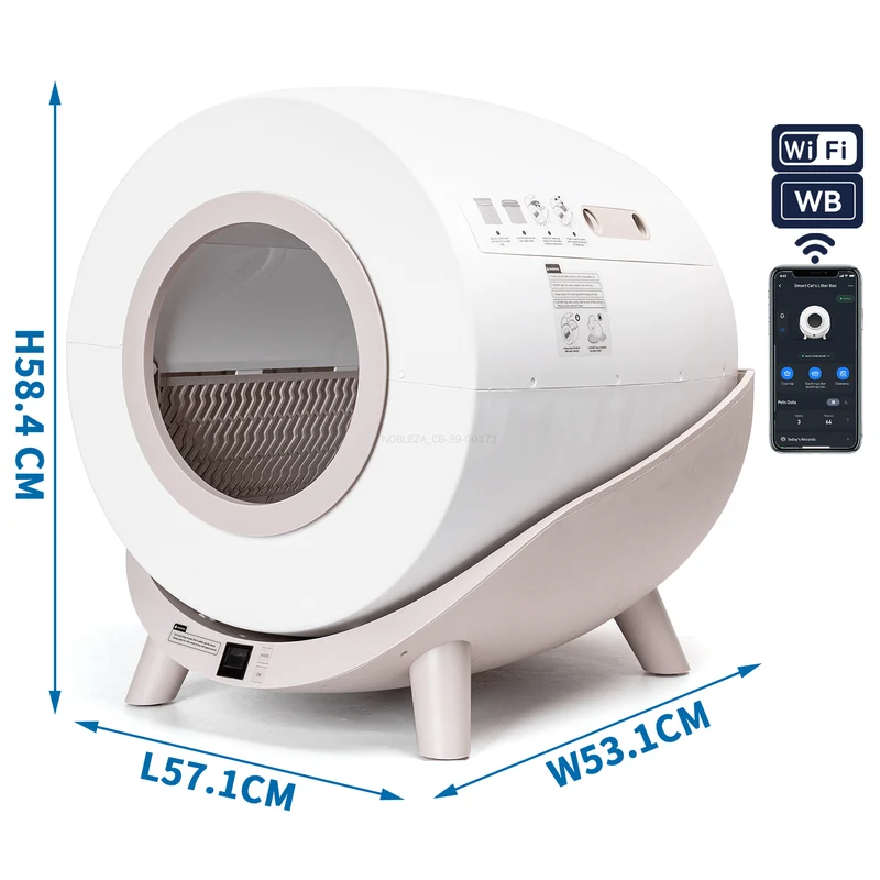 Arenero inteligente automático SL01 con App – Blanco