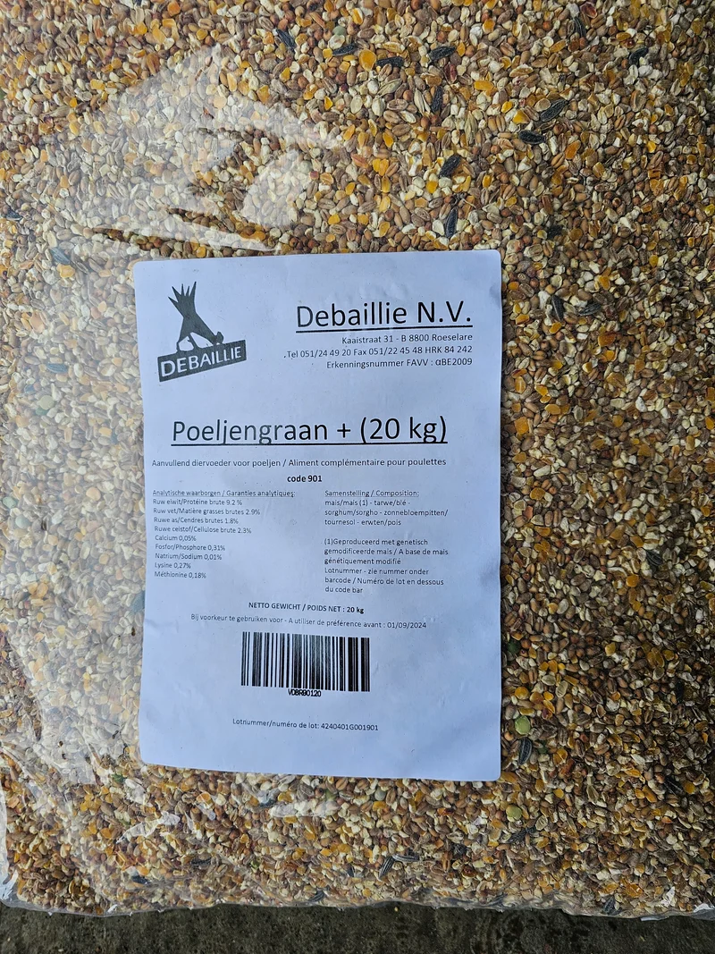 Poeljen grano 5kg - Pienso para pollos - Sin marca