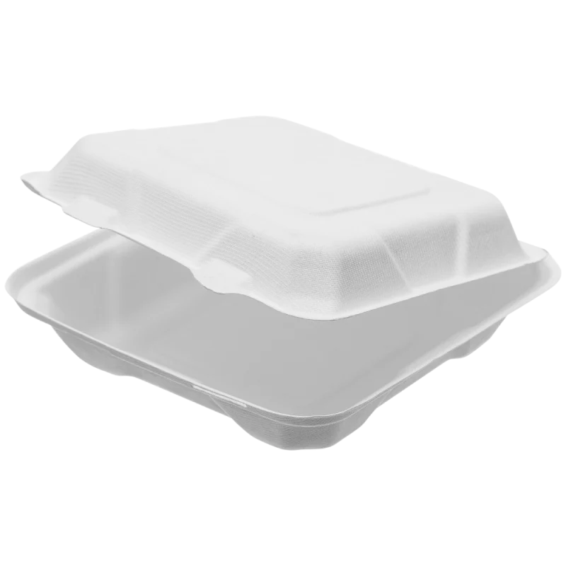 Portamenu Fibra Caña 23x23x8cm 1200ml (200 unid/caja)-(exclusivo online)