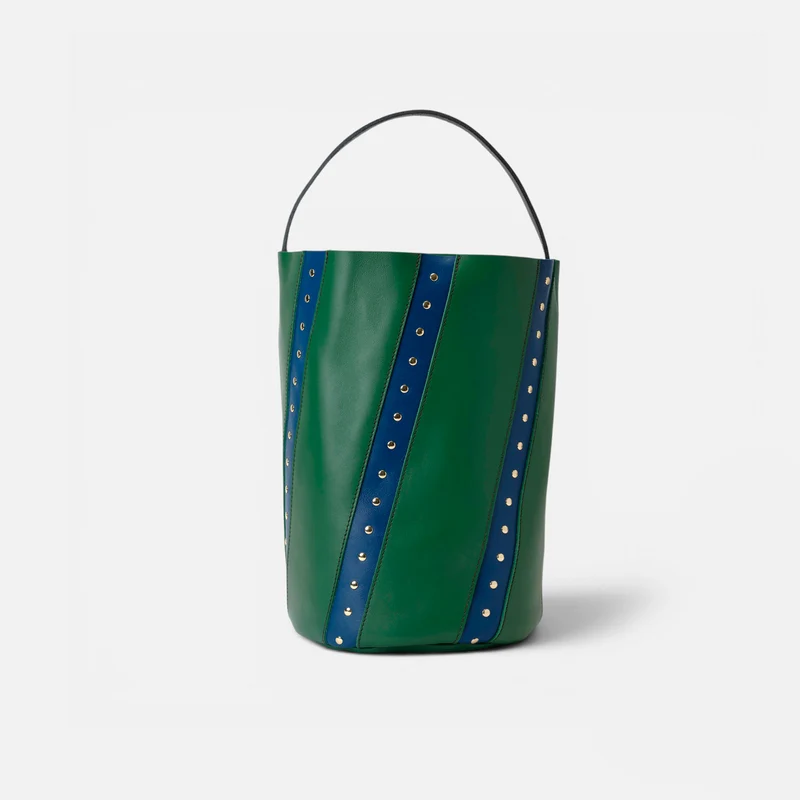 Bucket Twist Remaches Green & Navy