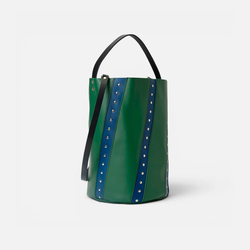 Bucket Twist Remaches Green & Navy