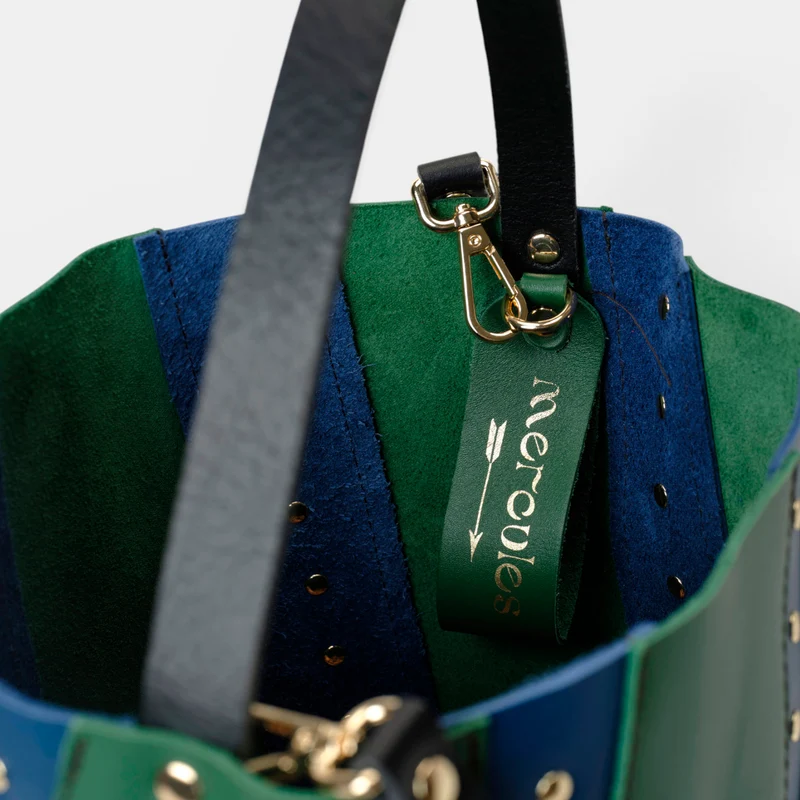 Bucket Twist Remaches Green & Navy