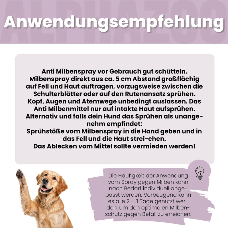 MilbHunter Milbenspray para perros