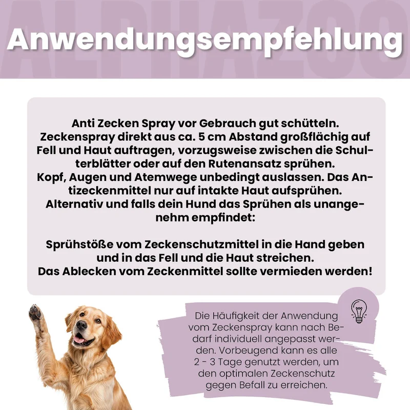 ZeckAttack Zeckenspray para perros