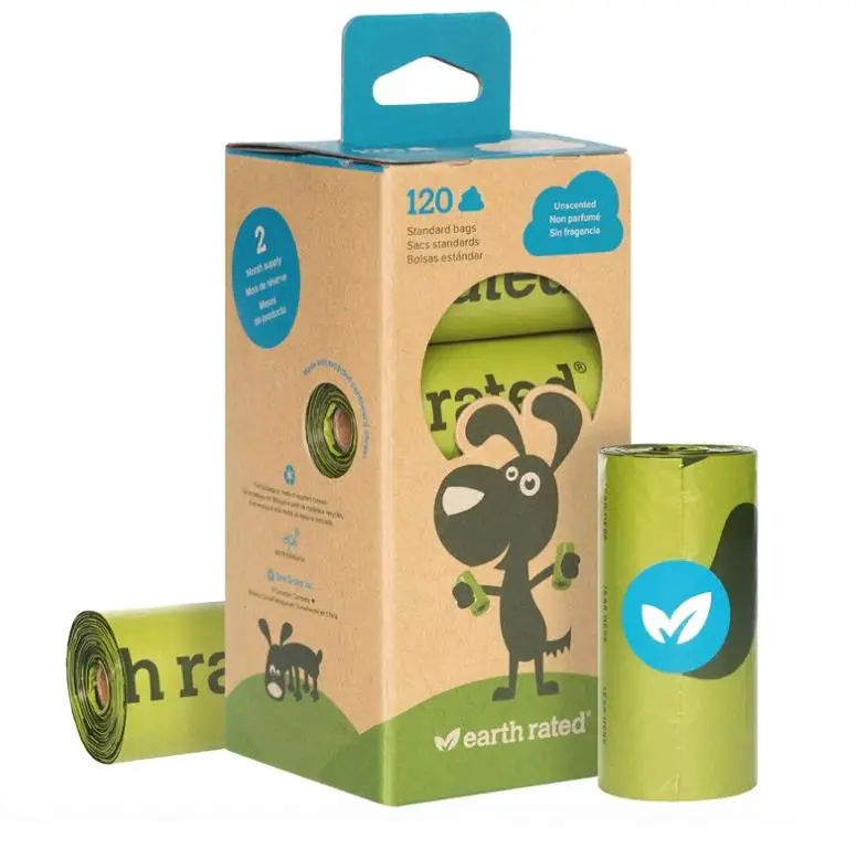 Bolsas Higienicas Reciclables Sin Perfume 15 uds Pack-8 Earth Rated