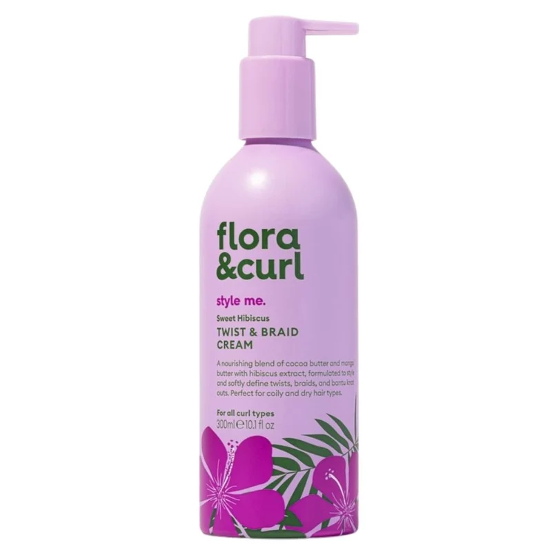 Flora & Curl Style Me Sweet Hibiscus Twist & Braid Cream 300ml