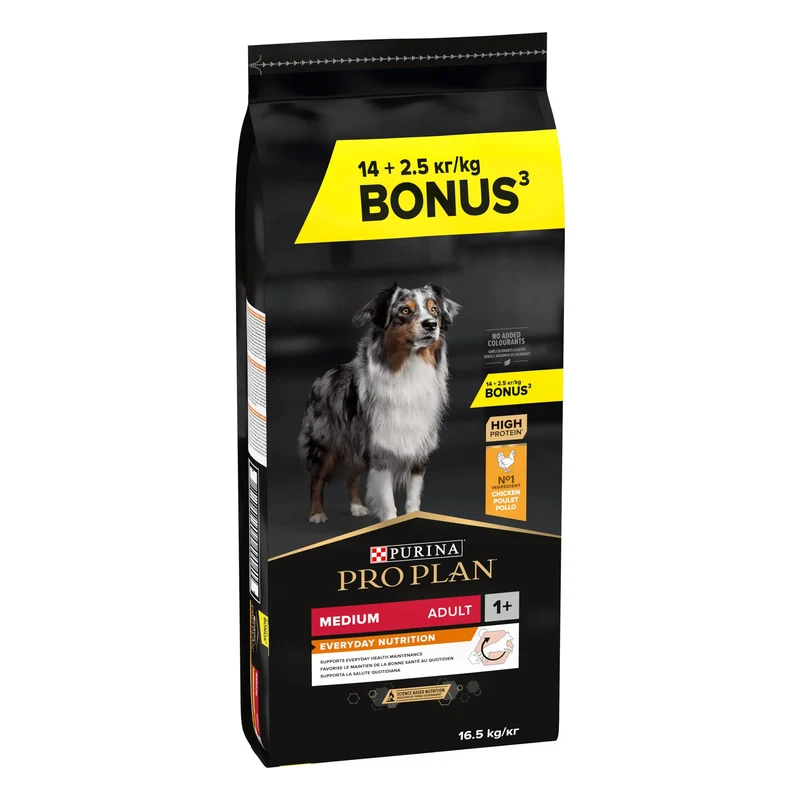 Pro Plan Dog Medium Adult Pollo 14 kg+2,5 kg gratis