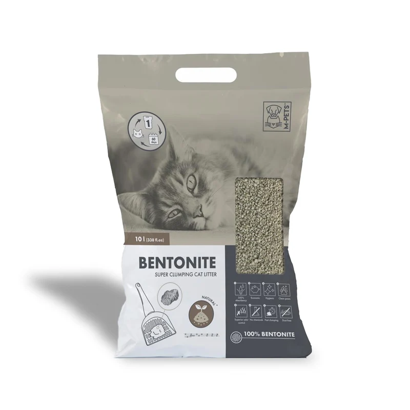 Arena Aglomerante Clumping Bentonita 10L - Natural / Talco