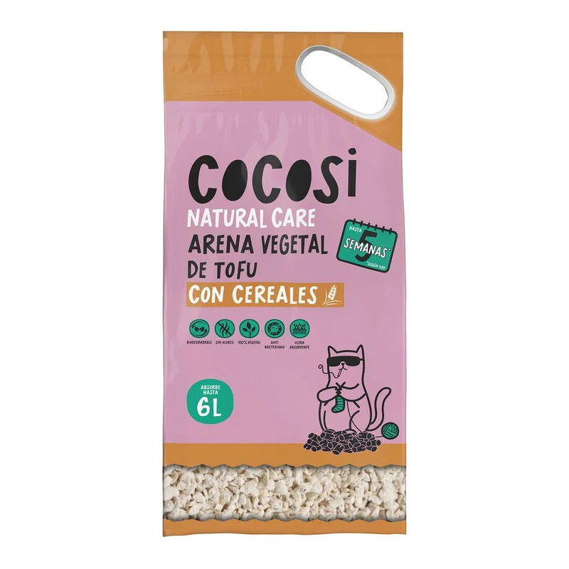 Cocosi Lecho Vegetal de Cereales para Gatos