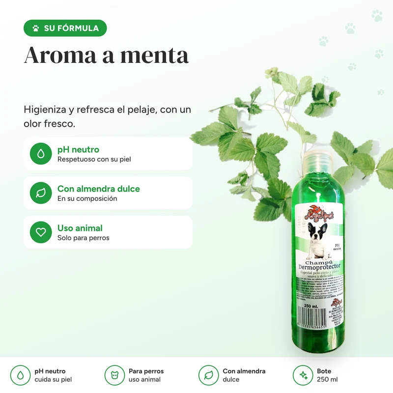 Champú para perros de piel sensible y pelo corto · Dermoprotector 250 ml