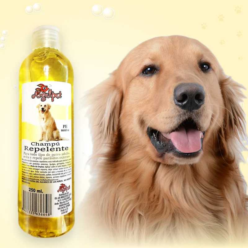 Champú antiparasitario repelente para perros 250 ml