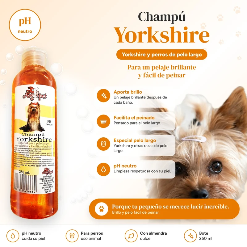 Pack champús para perros a elegir · 2 o 3 botes de 250 ml