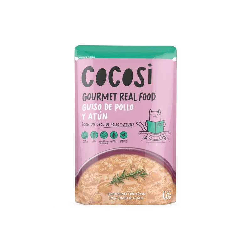 Cocosi Guiso de Pollo y Atún para Gatos