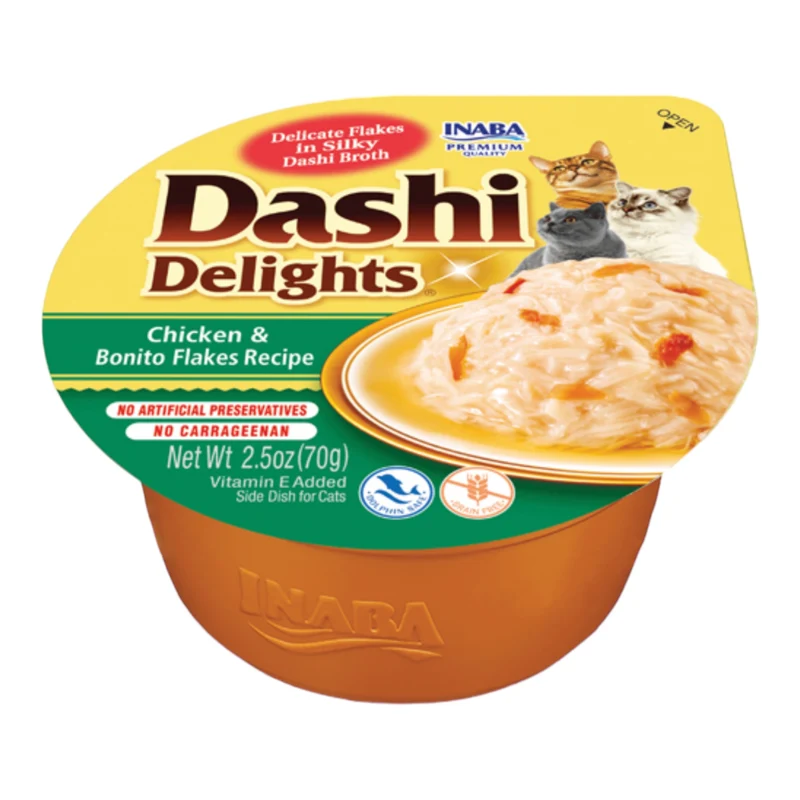 Dashi Pollo y Copos de Bonito para Gatos
