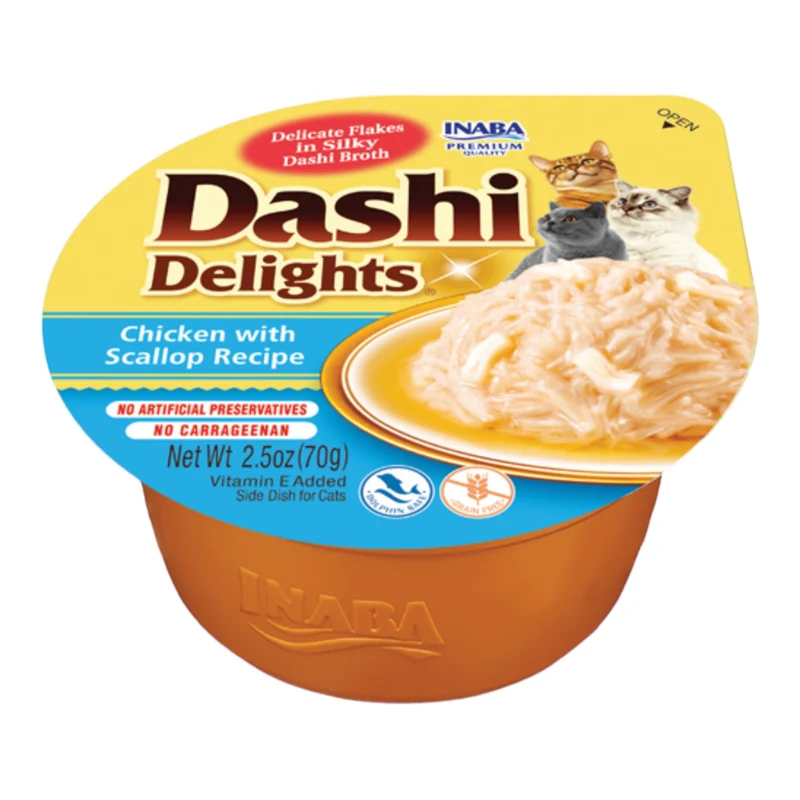 Dashi Pollo y Vieiras para Gatos
