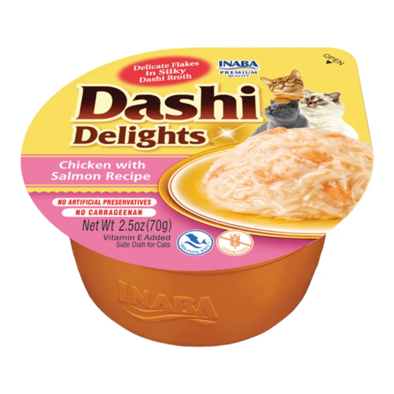 Dashi Pollo y Salmón para Gatos