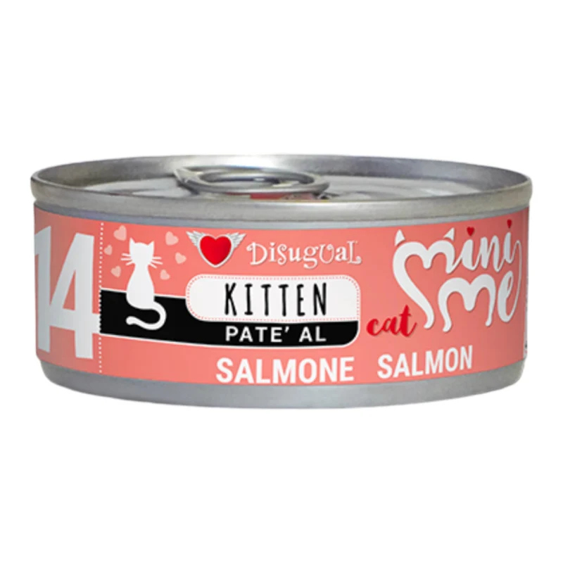 Disugual Mini Me Salmón para Gatitos — Comida Húmeda Completa Kitten