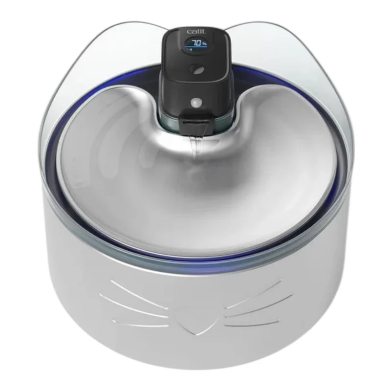 Catit Pixi Fuente Sin Cables de Acero Inoxidable UVC para Gatos — Bebedero